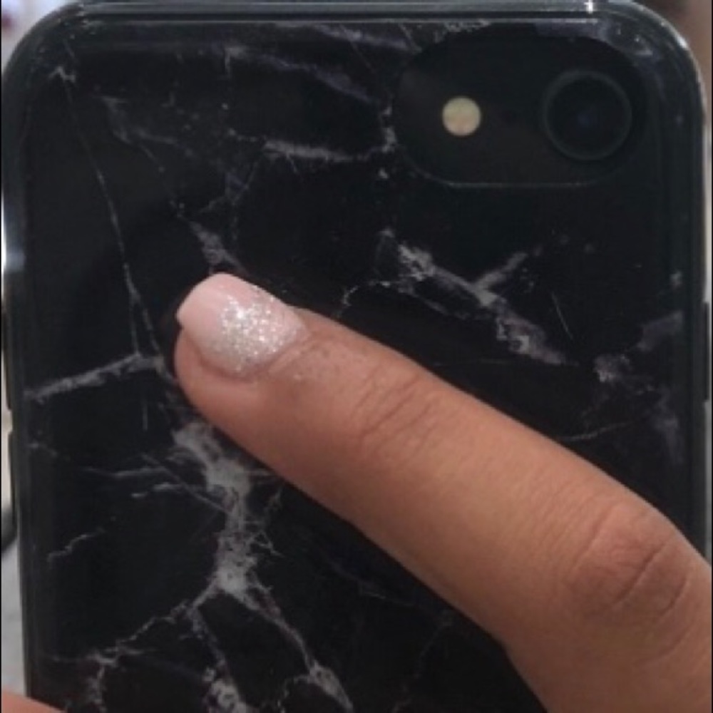 black marble phone case